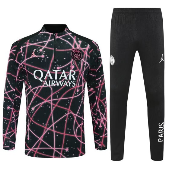 25-26 PSG Pre-Match Training Kits Red Football Track suits