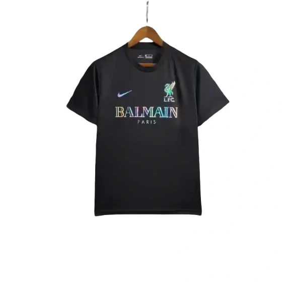 24-25 Liverpool Black Training Suit Football Jersey