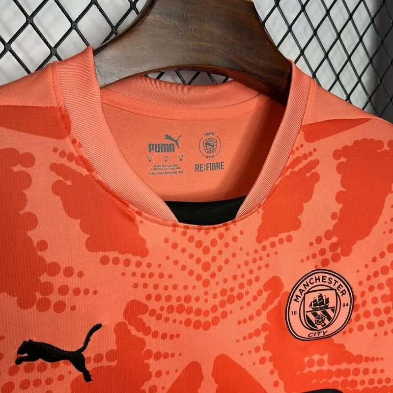 24-25 Manchester City Orange Goalkeeper Jersey