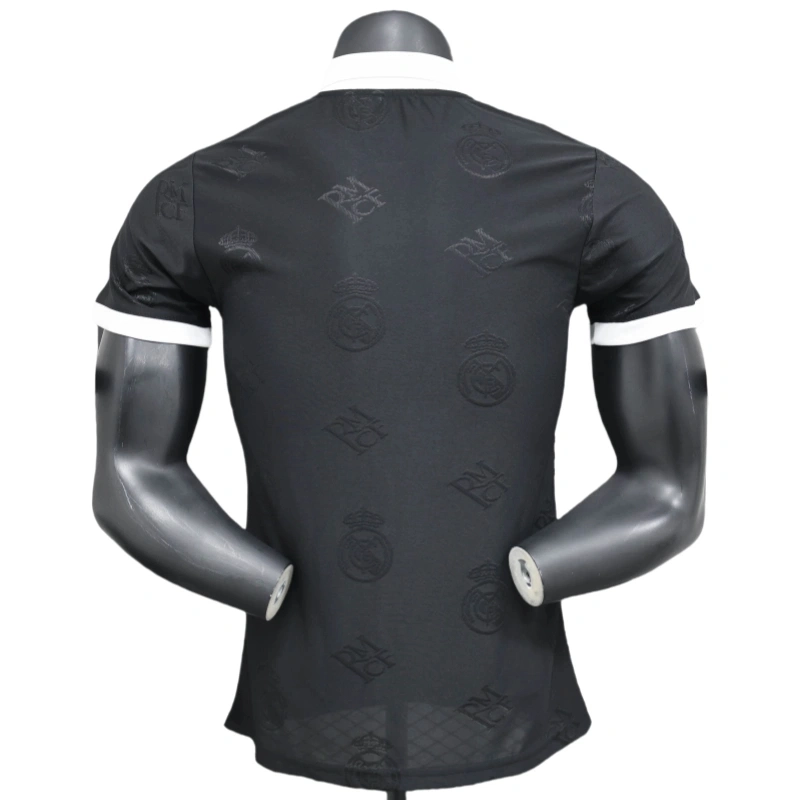 2025-26 Real Madrid Men's Polo Shirt Black