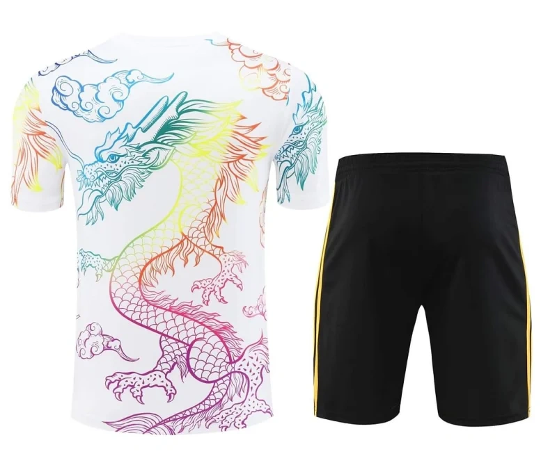 24-25 Real Madrid Training Wear White Suit Shirt