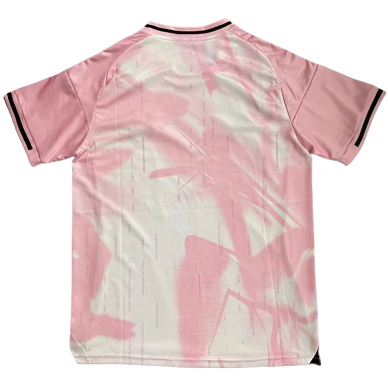 Real Madrid 24-25 pink pre match training uniform football jersey-Fan