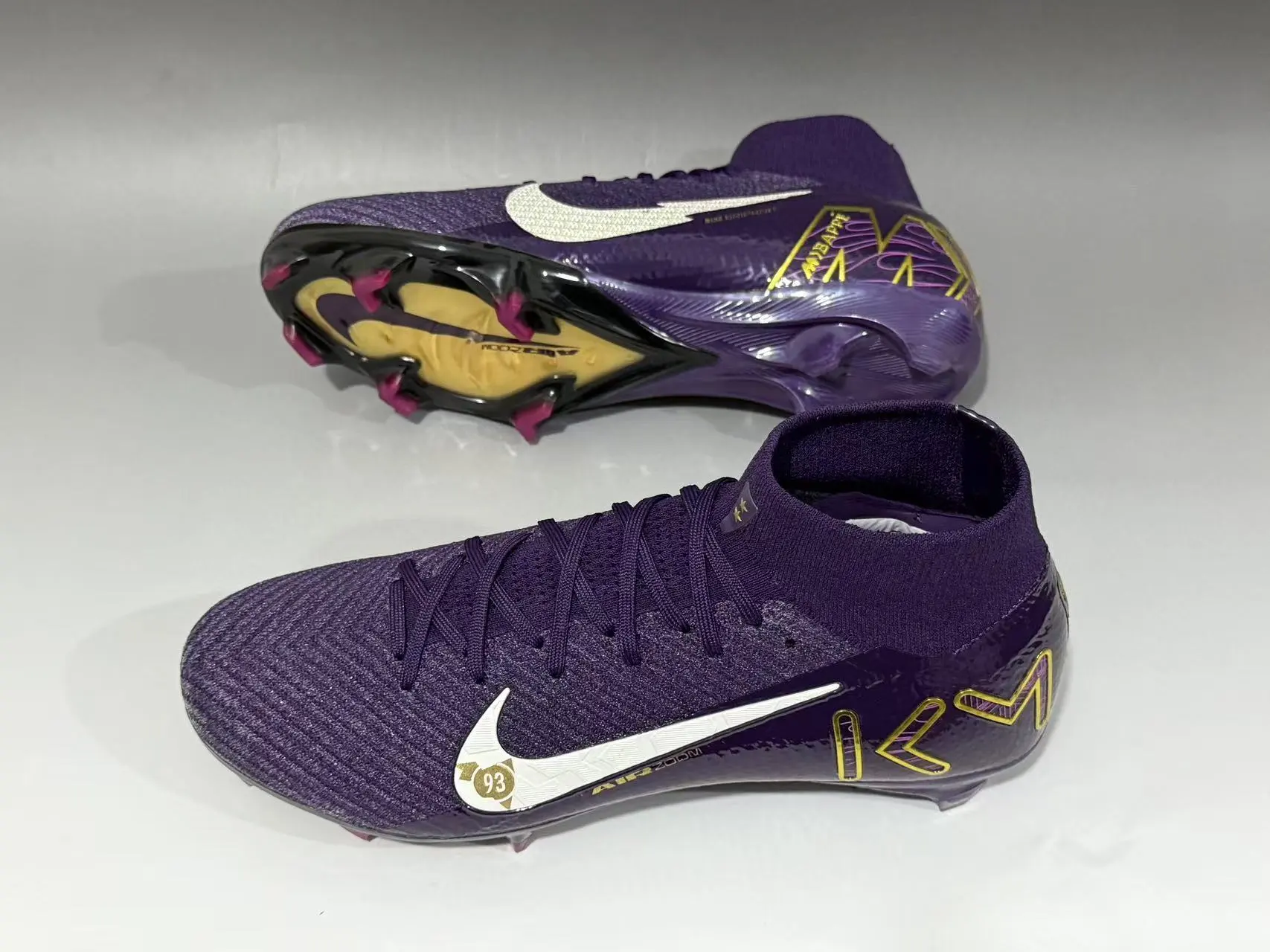 Assassin's 16th generation high top with built-in full air cushion waterproof knitted FG Football shoes