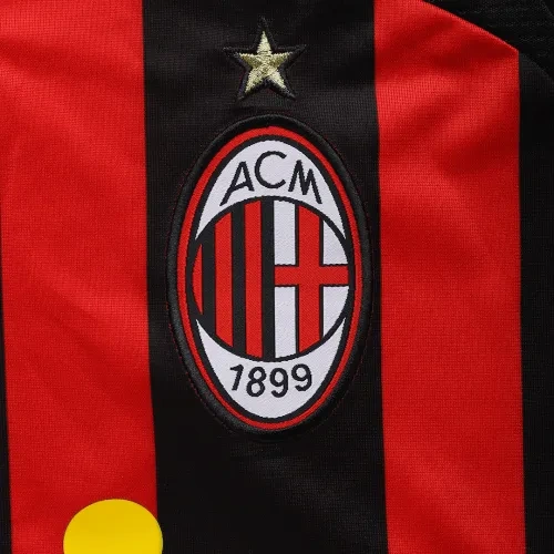 2006-07 AC Milan Retro Jersey Home Long Sleeve