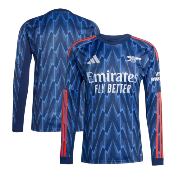 Arsenal Away Long Sleeve Football Jersey 2025-2026  Fan version