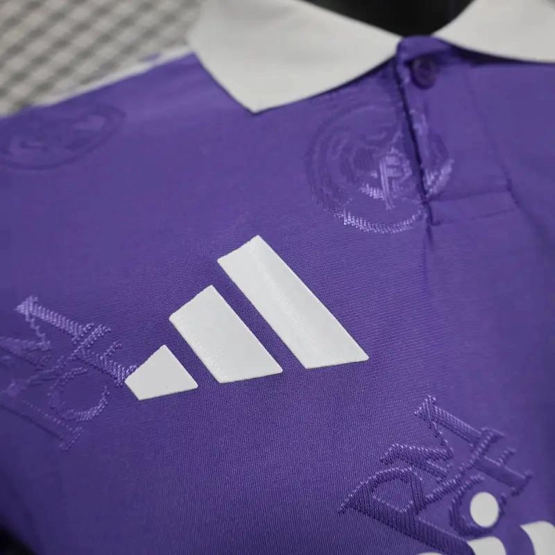 2025-26 Real Madrid Men's Polo Shirt Purple
