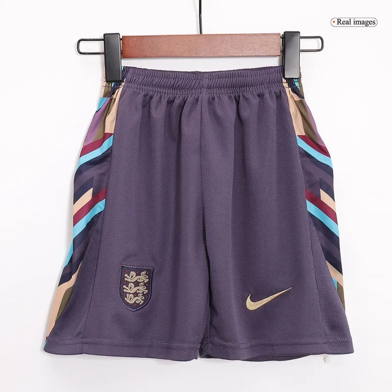 Kids England Away Soccer Socks 2024 Children Apparel